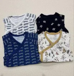 ユニクロ　UNIQLO 長袖ボディスーツ 60cm 4枚セット