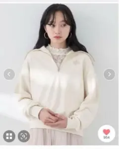 アースミュージック＆エコロジー　ハーフZIPプルオーバー