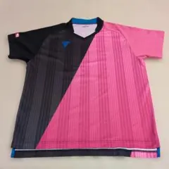 VICTAS 卓球ウェア Lサイズ 黒/ピンク
