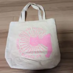 大曲の花火　ネコ柄デザイン トートバッグ