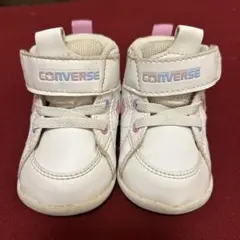 converse ホワイトピンクスニーカー　12.5cm