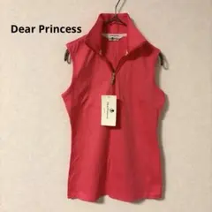 【新品タグ付】Dear Princess ハーフジップトップス ピンク日本製38