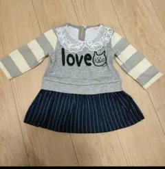 裏起毛トレーナーワンピ