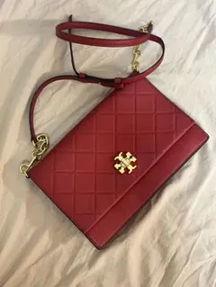 Tory Burch ショルダーバッグ レッド キルティング