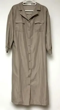 ハニーズ　COLZA ベージュ 長袖シャツワンピース Mサイズ