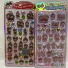 【正規品】Monchhichi うるちゅるポップシール 2枚セット もんちっち