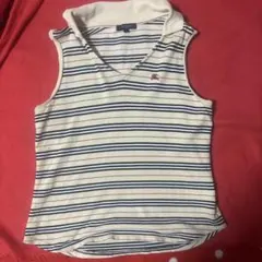 Burberryフード付きノースリーブポロシャツ