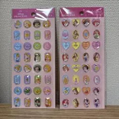 セリア　ディズニープリンセス　ストーンシール