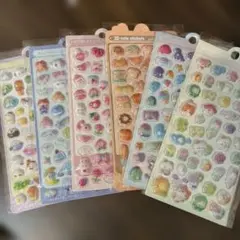 ‪*️様 3Dリリーフステッカーセット 可愛いキャラクター　6枚セット
