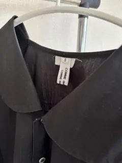 コムコム コムデギャルソン 丸襟 スキッパー ワイド ブラウス シャツ M 