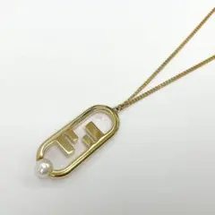 フェンディ オーロック パール ネックレス ゴールド