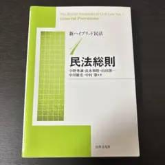 新ハイブリッド民法1 民法総則