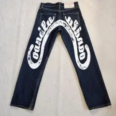 COCOLULU バックペイント デニム 26 セルビッジのサムネイル