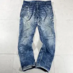 ✨ DIESELジョグジーンズ ストレッチ ドローコード ダメージ加工テーパード