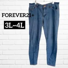 FOREVER21+ 大きいサイズ スキニーデニム ジーンズ 3L~4L相当