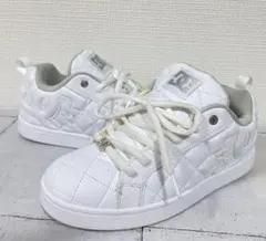 DC SHOES ホワイト キルティング スニーカーのサムネイル