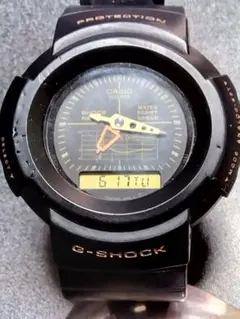 カシオ G-SHOCK AW-500 通称：グラフ 耐衝撃グラフ 赤短針 金長針