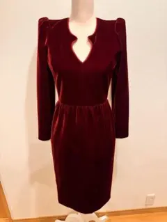 ✨ 合馬公式アカウント1様イヴサンローラン ロングワンピース 金ボタン プリーツ ✨ 合馬公式アカウント1様イヴサンローラン ロングワンピース 金