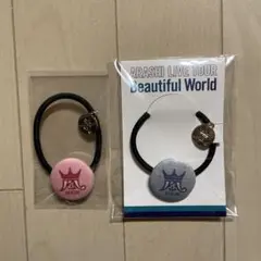 嵐 BeautifulWorld 会場限定 ヘアゴム 青 赤 2個セット