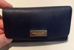 ケイトスペード　ネイビー キーケース