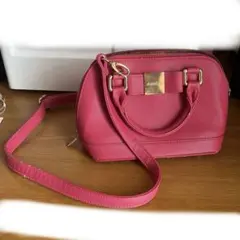 ピンク ハンドバッグ ショルダーバッグ