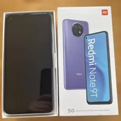 ジャンク品　Redmi Note 9T ナイトフォールブラック 64GBのサムネイル