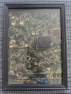 スヌーピー　スクラッチアート完成品