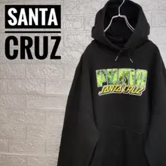 サンタクルーズPUMAプーマ　ビッグロゴ古着スウェットパーカー黒L