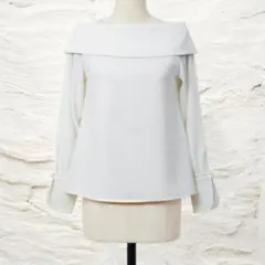 L.elu aurora blouse オーロラブラウス s ネイビー - メルカリ