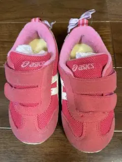 asics ベルクロスニーカー 15cm ピンク