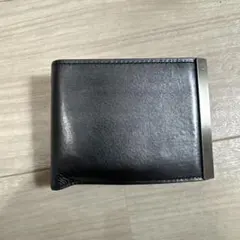 Calvin Klein ブラックレザー 二つ折り財布