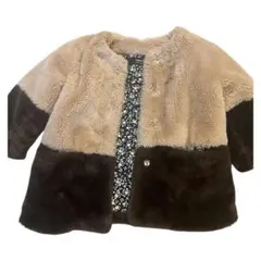 COMME CA ISM 女の子ベビー 80cm フリースコート 冬