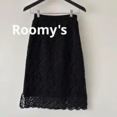Roomy's レース2WAYブラックスカート