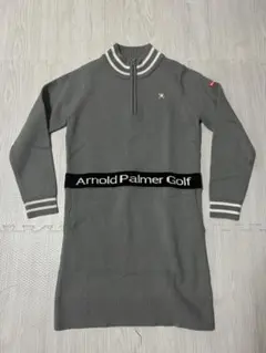 Arnold Palmer Golf ハーフジップワンピースM グレー