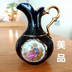 Limoges 花瓶 ネイビー 金彩 フラワーベース - メルカリ