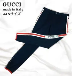 良品✨GUCCI シェリーライン カーゴパンツ チノパン コットンネイビー 44 カーゴパンツ チノパン メンズ 大きいサイズ ワイドパンツ
