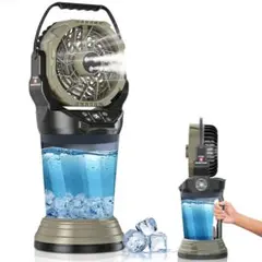 キャンプ 扇風機 ミストファン アウトドア扇風機 冷却 氷水対応 バッテリー機能のサムネイル