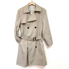 ZARAトレンチコート ベージュ MEX38 M相当 ダブルブレスト 春アウター