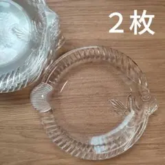 クリア 魚型ガラス17㎝ 盛り付け皿 取皿 小皿 中皿 夏素麺冷中華そば透明