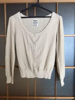 イング　カーディガン　ベージュ　長袖
