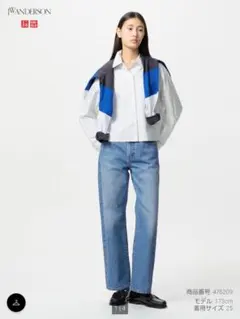 新品未使用★UNIQLO ストレートデニム