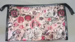 スヌーピー 花柄 ポーチ