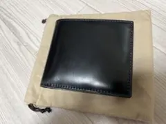 ★GANZO シェルコードバン2 小銭入れ付き二つ折り財布 ブラック★ガンゾのサムネイル