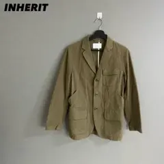 【a2900】INHERIT 未使用級 テーラードジャケット カーキ S