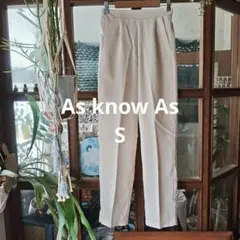 As know As plus リネンライクテーパードパンツ　Free5500円のサムネイル