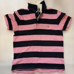 TOMMY HILFGER 黒とピンクのポロシャツ