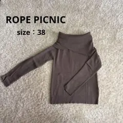 ロペピクニック　オフショルダープルオーバー ニット38