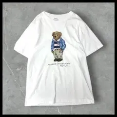 極美品 ポロラルフローレン ポロベア Tシャツ 白 ボーイズXL メンズM相当