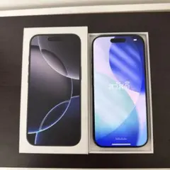 【極美品/バッテリー100%】iPhone 16 Pro ブラックチタニウム