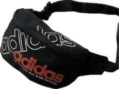 ビンテージ 80s 90s adidas ウエストバッグ ブラック アディダス